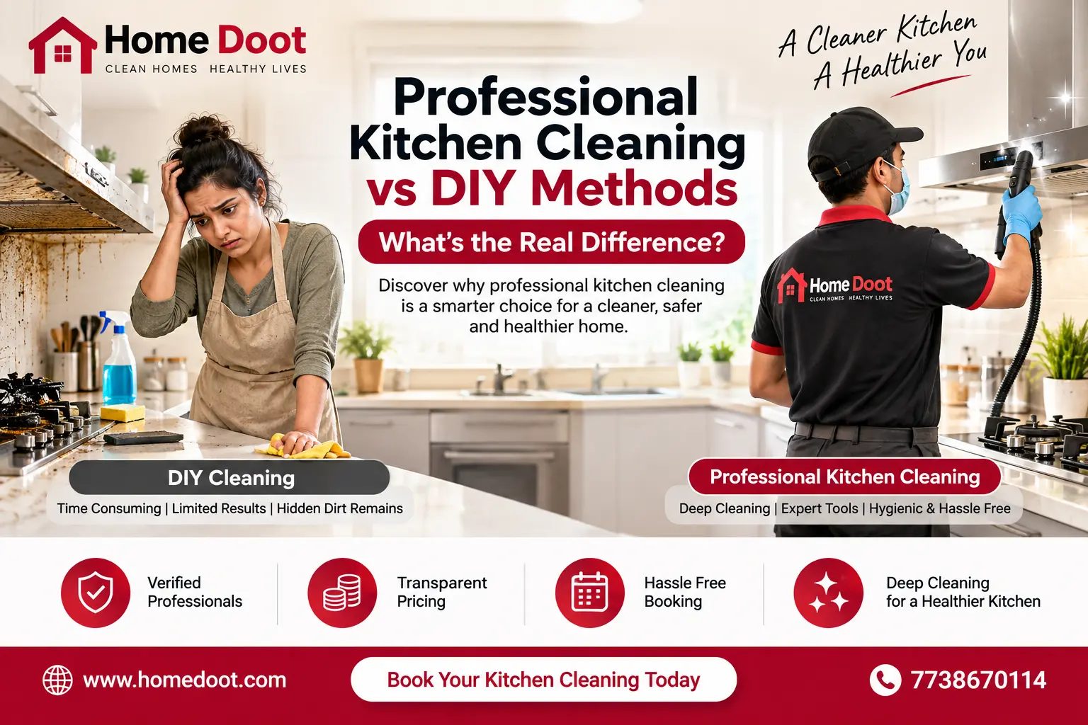 Why Choose Professional Kitchen Cleaning Over DIY Methods
