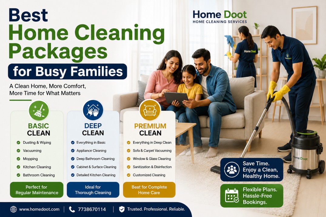 Best Home Cleaning Packages for Busy Families